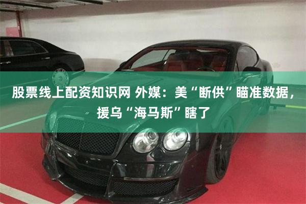股票线上配资知识网 外媒：美“断供”瞄准数据，援乌“海马斯”瞎了