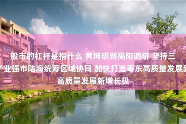 股市的杠杆是指什么 黄坤明到揭阳调研 坚持三产并举产业强市陆海统筹区域协同 加快打造粤东高质量发展新增长极