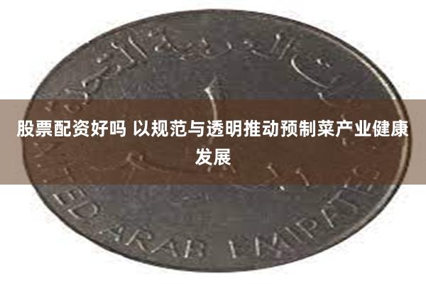 股票配资好吗 以规范与透明推动预制菜产业健康发展